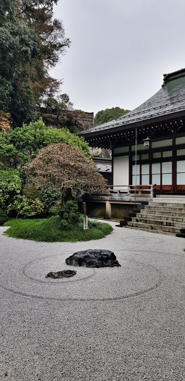 Houkokuji - Steingarten, Bambuswald und Teezeremonie in Kamakura, Japan.