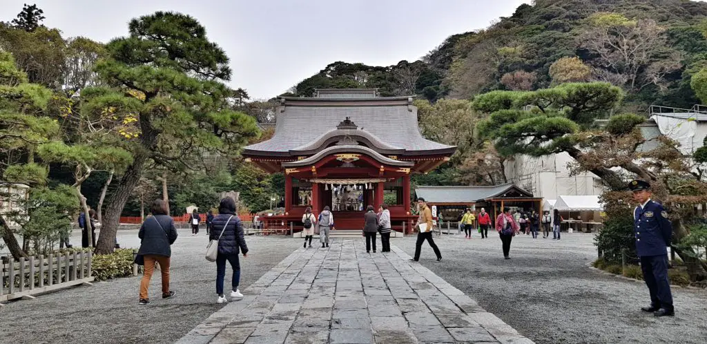 Tsurugaoka Hachimangu Shrine in Kamakura, Japan.