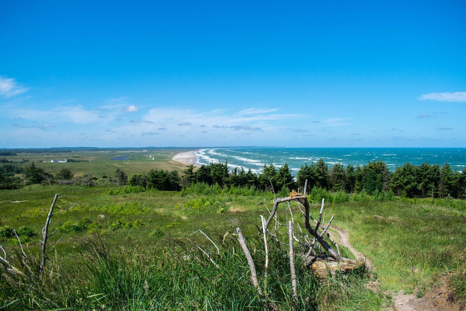 Aussichtspunkt in Slettestrand, Westküstenstraße, Dänemark