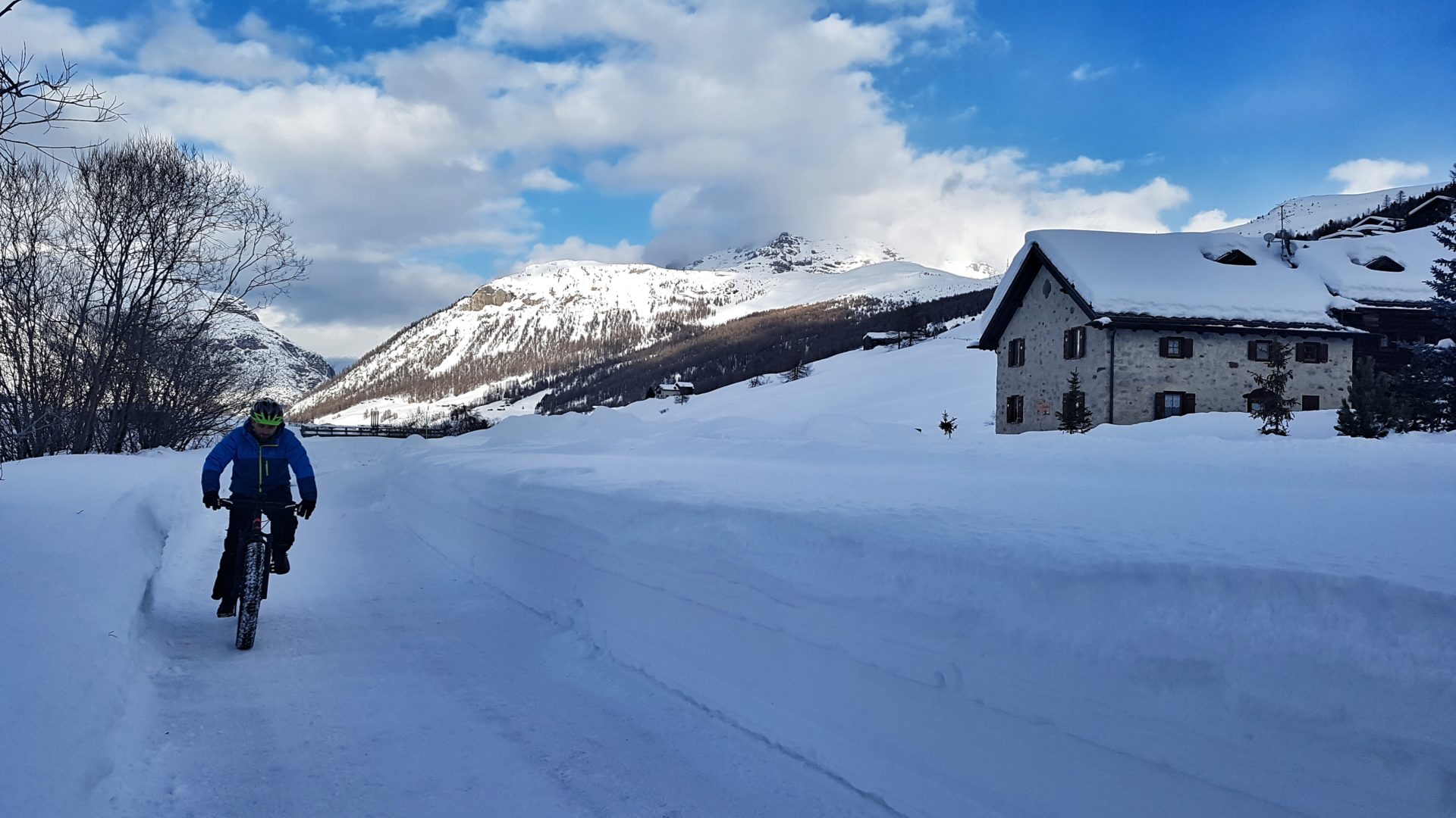 Fatbiking in den Alpen - Livigno, Italien