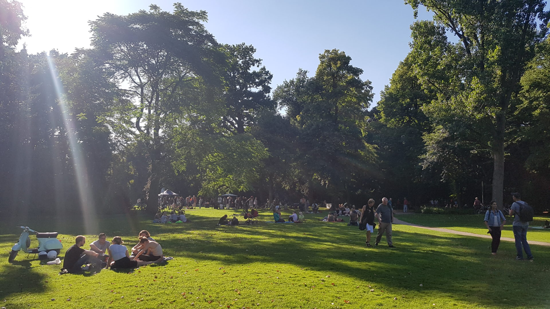 Hofgarten in Düsseldorf, Deutschland