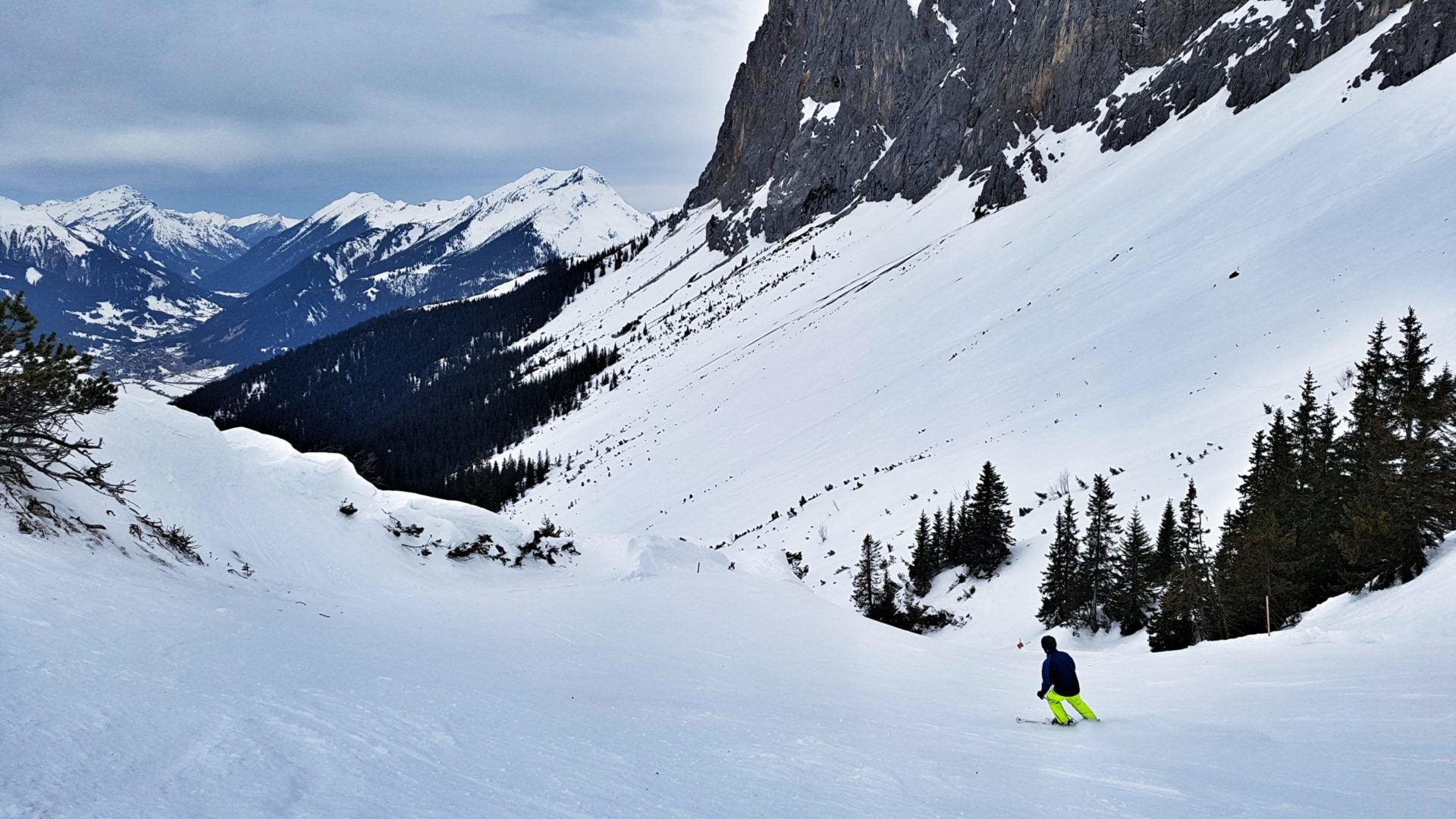 Skifahren in der Zugspitz Arena in Österreich