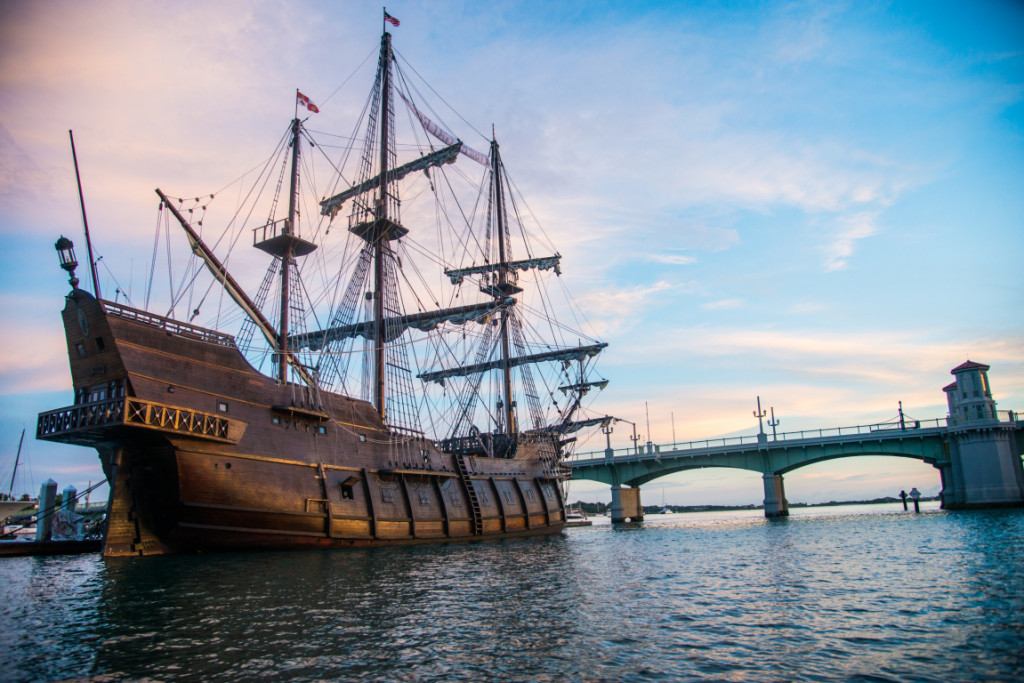 Hafen von St Augustine, Florida, USA