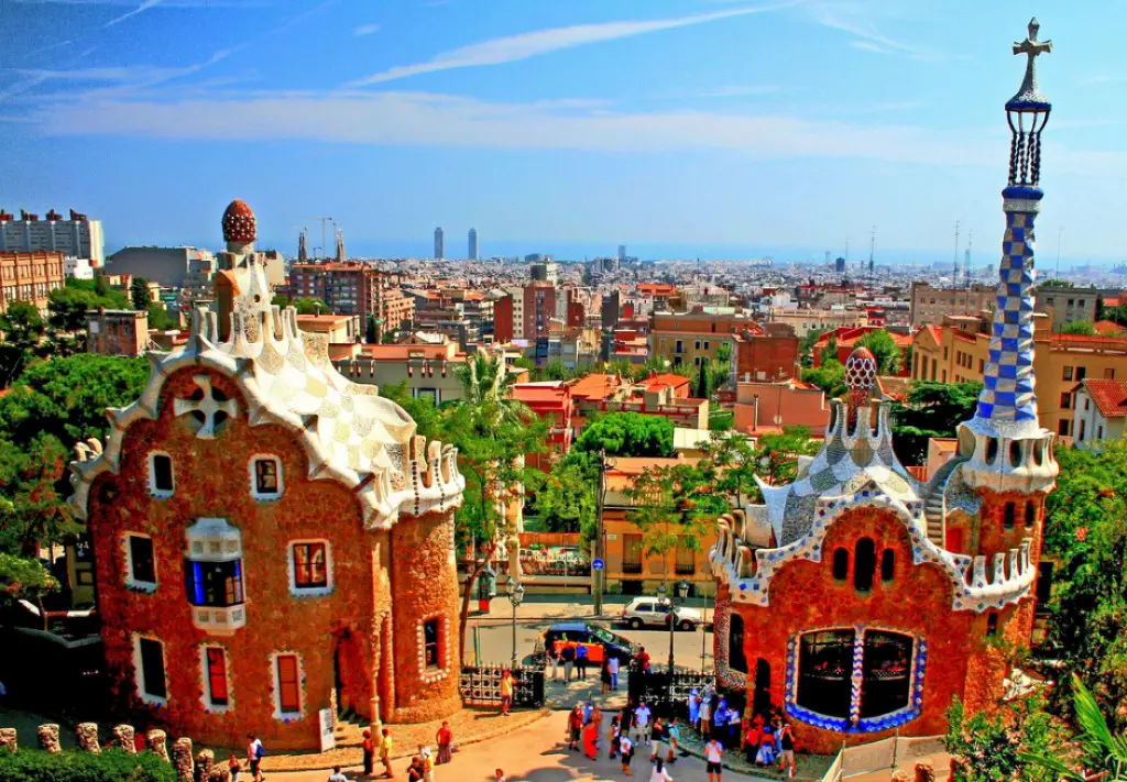 Park Guell, Barcelona Spanien.