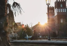 Mädels-Wochenende in Barcelona, Spanien.