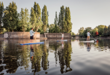 Hamburg: Wind, Wasser und weite Grünflächen Stand Up Paddling in Hamburg