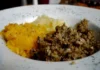 Das beste vegane Haggis in Edinburgh Veganer Haggis in Edinburgh, Schottland.