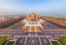 Akshardham Tempel in Delhi, Indien.