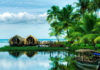 Hausboote in Kerala, Indien