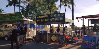 Darwins beliebtes Roadkill Cafe Stand des Roadkill Restaurant in Darwin, Australien.