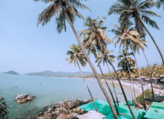 Strand in Goa in der Monsunzeit