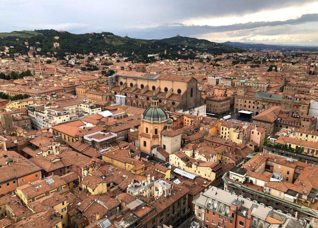 Blick auf Bologna, Emilia Romagna, Italien