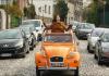 Citroën 2CV tour through Montmartre in Paris, France