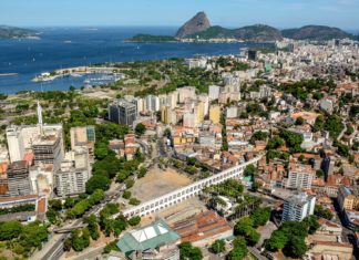 Die Innenstadt von Rio de Janeiro: Warum sie einen Besuch wert ist Stadtzentrum Rio de Janeiro, Brasilien.