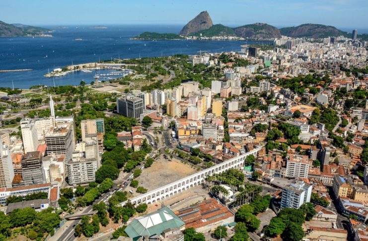 Die Innenstadt von Rio de Janeiro: Warum sie einen Besuch wert ist Stadtzentrum Rio de Janeiro, Brasilien.