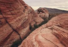 Beliebte Freizeitaktivitäten in Las Vegas Red Rock Canyon, Nevada, USA.