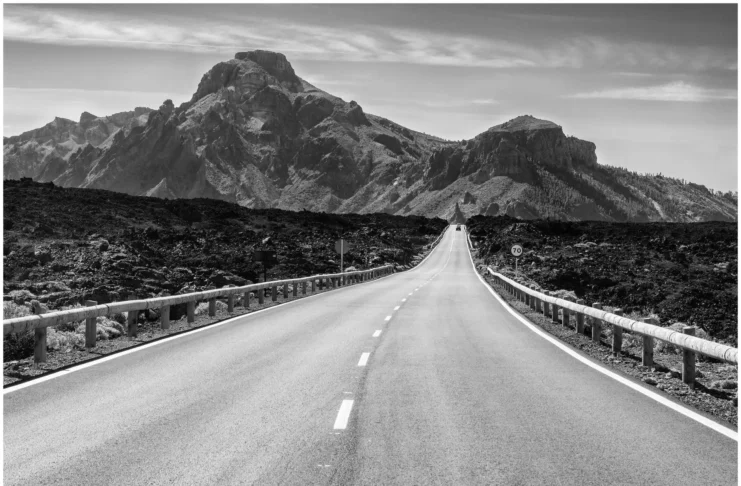 Die Straßen von Teneriffa erkunden Die Straßen auf Teneriffa, Spanien.