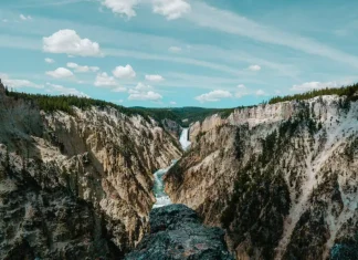 Zwei Tage im Yellowstone National Park Grand Canyon im Yellowstone National Park.