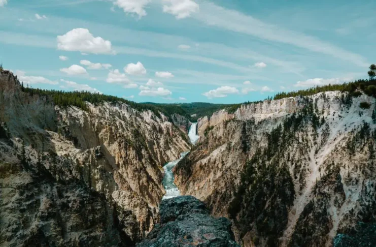 Zwei Tage im Yellowstone National Park Grand Canyon im Yellowstone National Park.