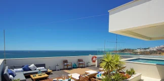 Die besten Ferienhausvermietungen an der Algarve, Portugal Villa mit Meerblick in Faro, Algarve, Portugal