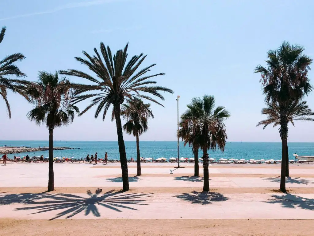 La Barceloneta, Barcelona, Spanien.