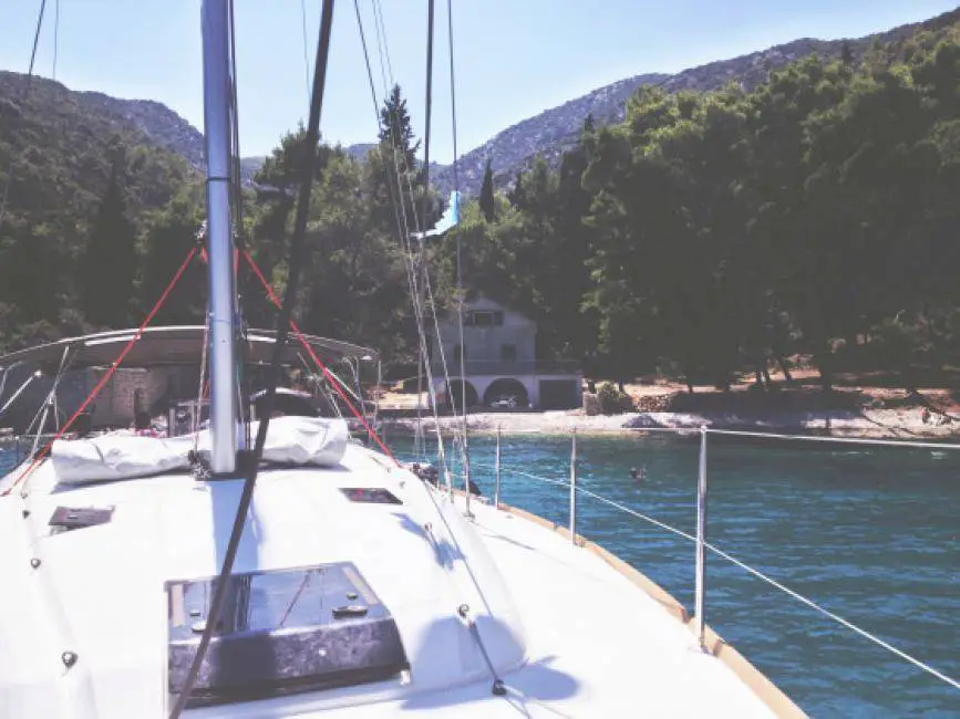 Das Leben auf der Yacht in Kroatien.