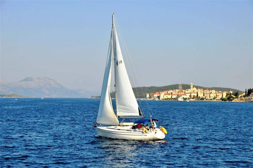 Segelyacht in Kroatien.