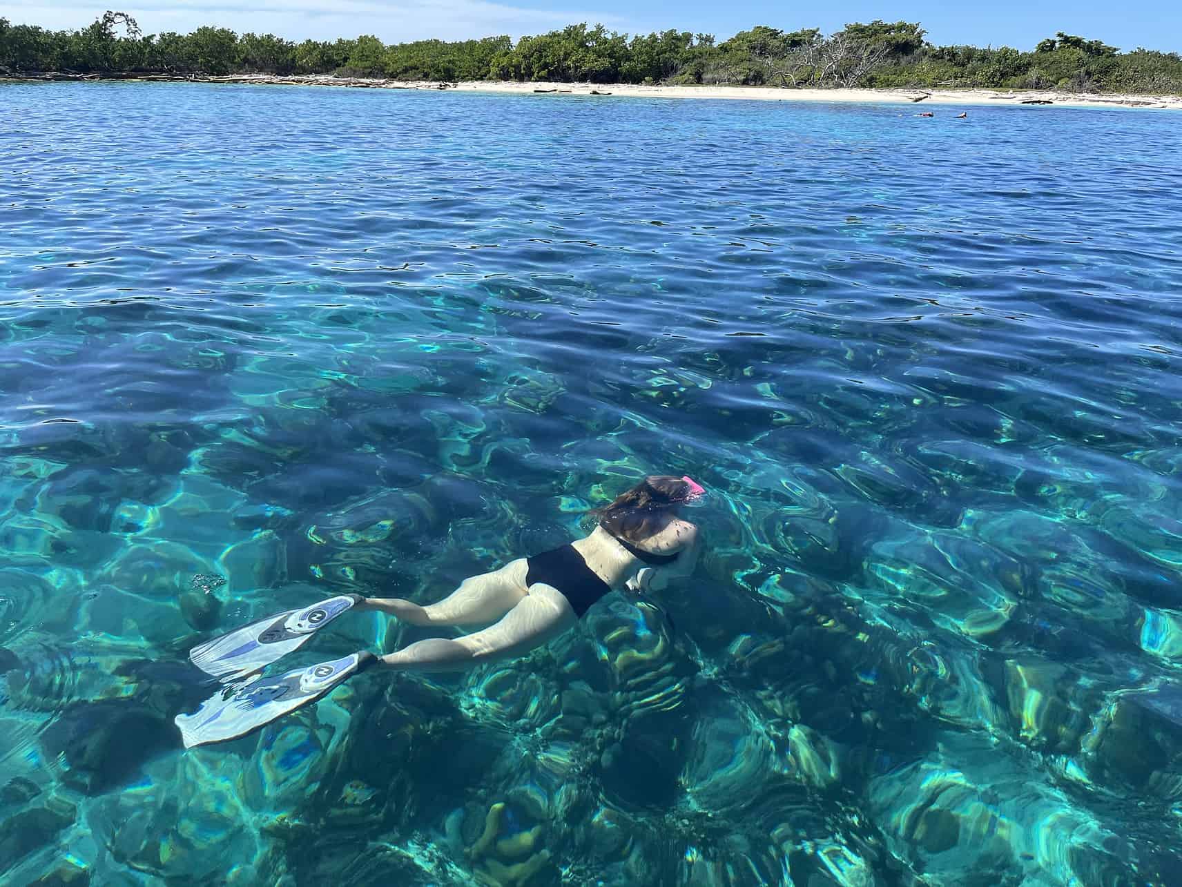 Schnorcheln auf der Insel Catalina in der Nähe von Punta Cana, Dominikanische Republik.