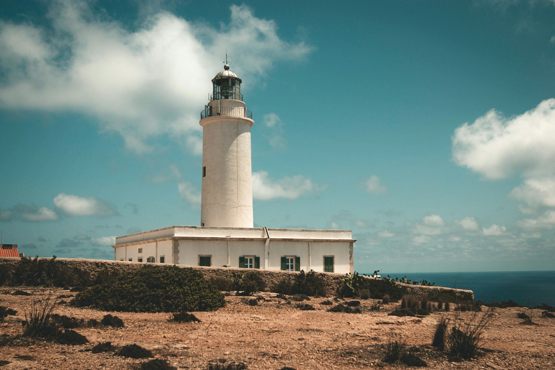 Der Leuchtturm von La Mola auf Formentera, Spanien.