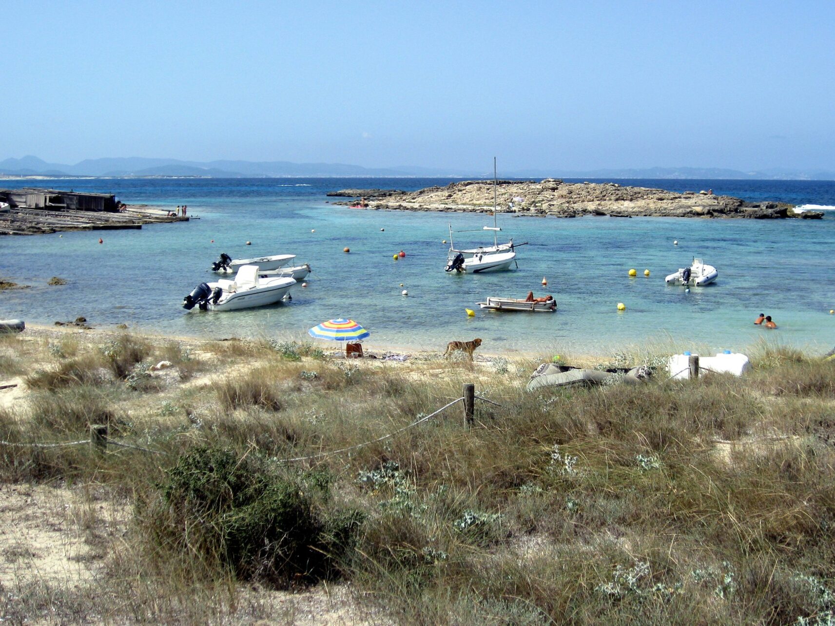 Es Pujols auf Formentera, Spanien.