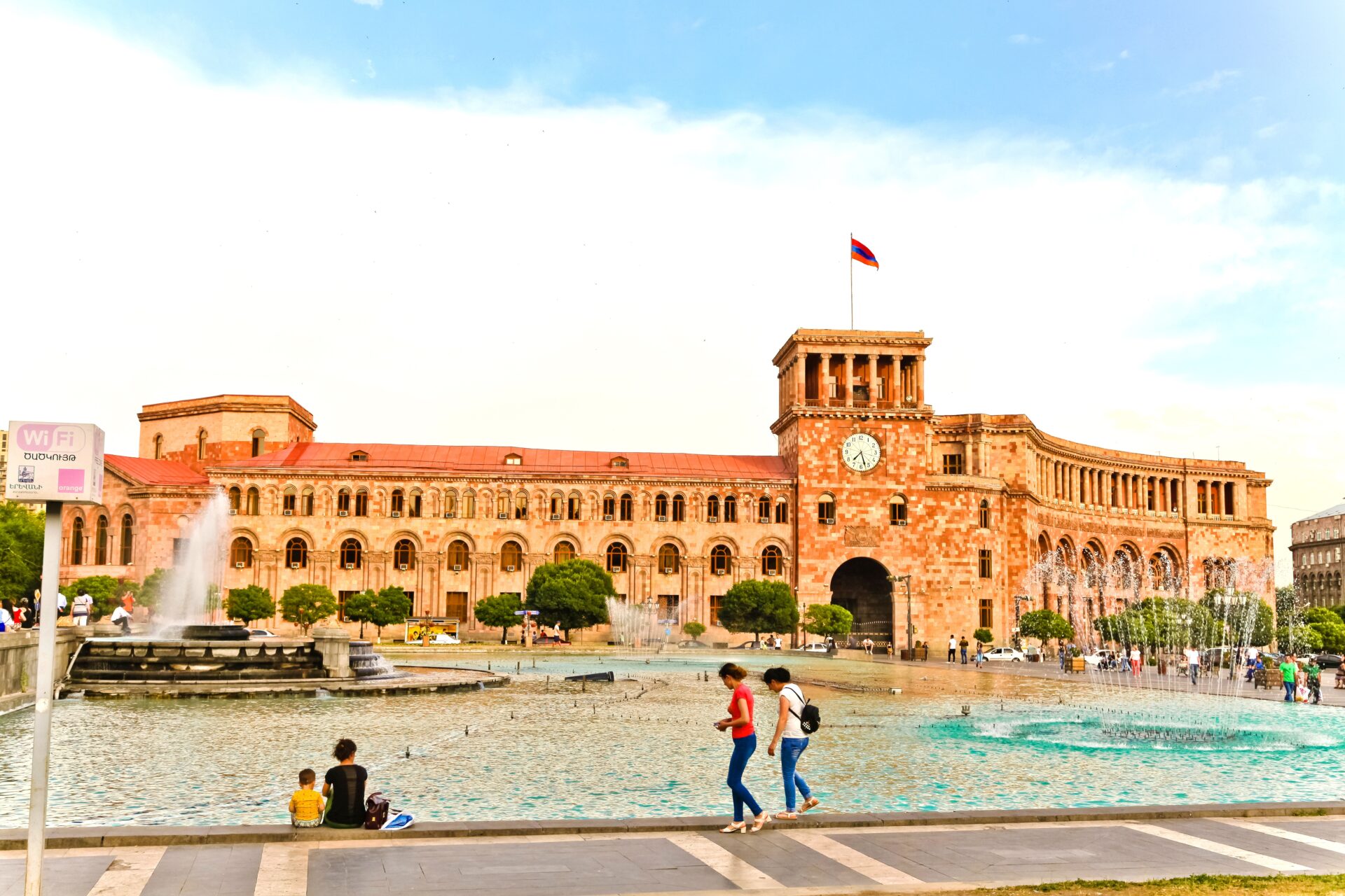 Platz der Republik, Armenien.