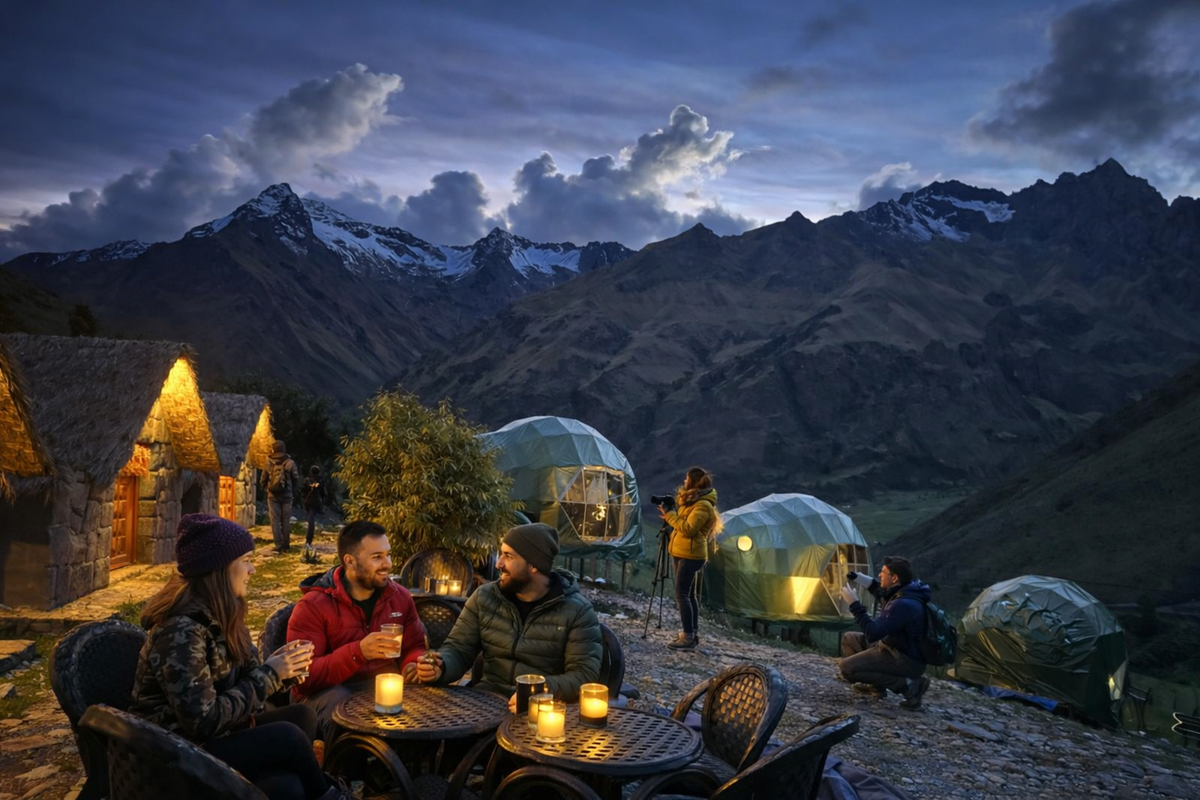 Unterkunft entlang der Machu-Picchu-Trekkingtour