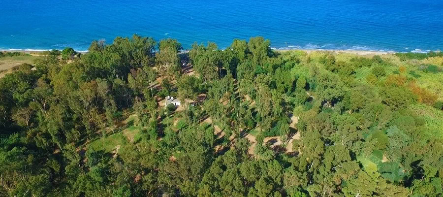 Camping in Polis Chrysochous, Zypern.