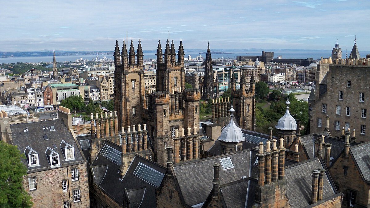 Edinburgh Castle in Schottland, UK.