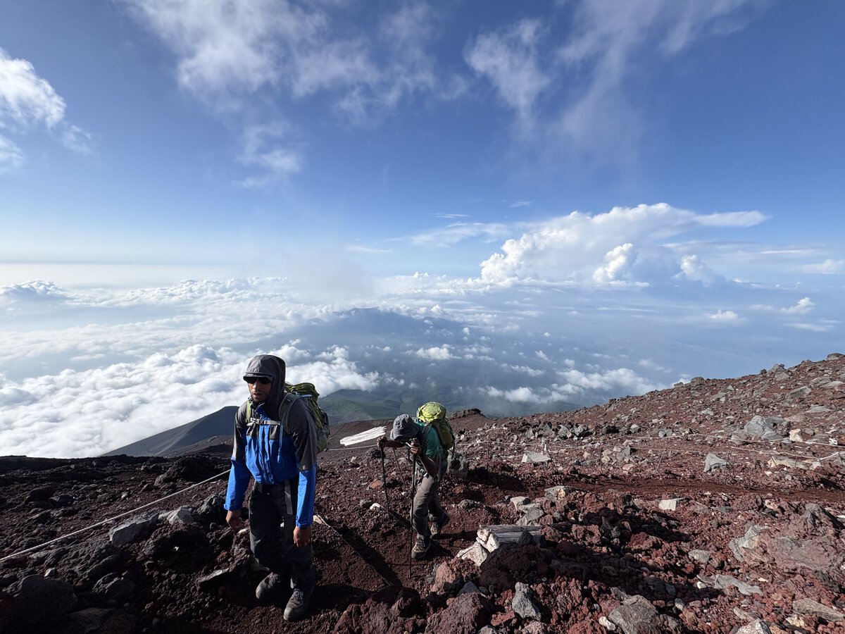 Besteigung des Fuji in der Hauptsaison