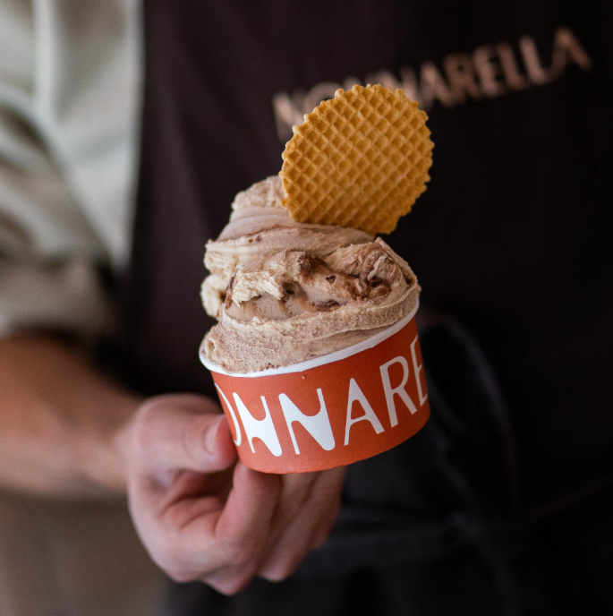 Nonnarella, Eisdiele in der Innenstadt von Barcelona, Spanien