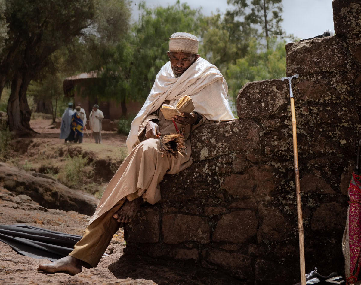Priester in Lalibela, Äthiopien. Foto: Trai Anfield Photography